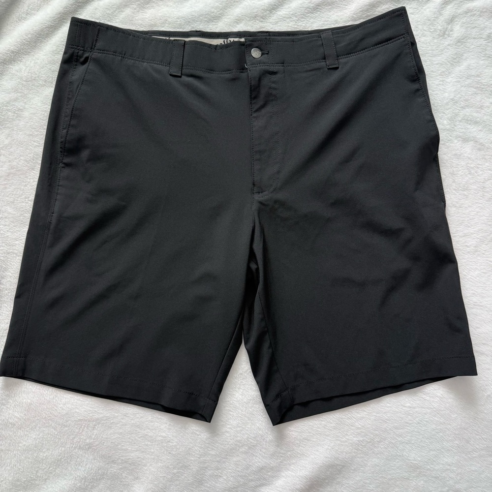 Callaway Shorts Waist 38 Men's Flat Front Golf Shorts Black
